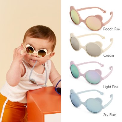 Ki ET LA รุ่น Ourson แว่นกันแดดสำหรับเด็ก อายุ 1-2 ปี